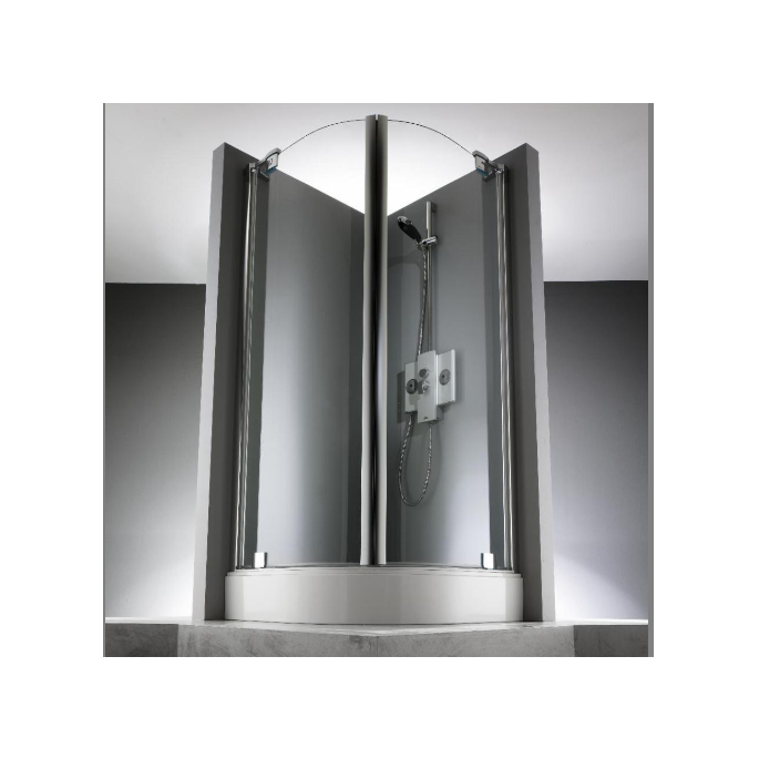 Huppe 1002, 069729 set afvoerprofielen voor 2-delige kwartronde hoekinstap