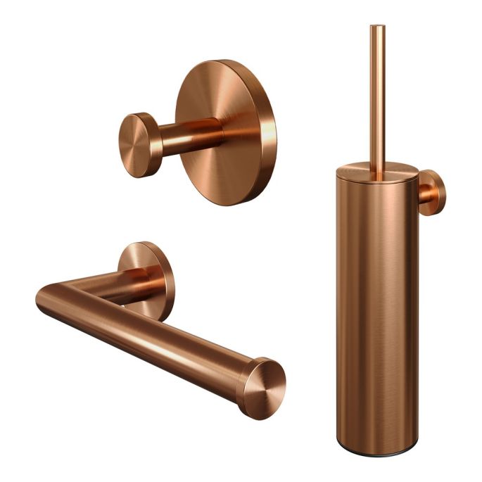 Brauer 5-GK-152 accessoire set 3-in-1 koper geborsteld pvd