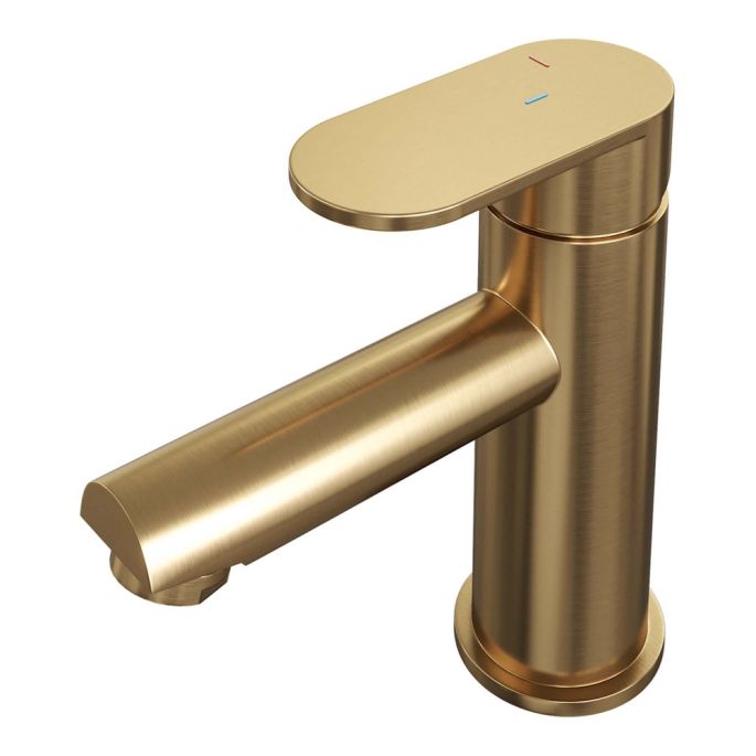 Brauer Edition 5-GG-001-HD3 lage opbouw wastafelmengkraan model C goud geborsteld PVD