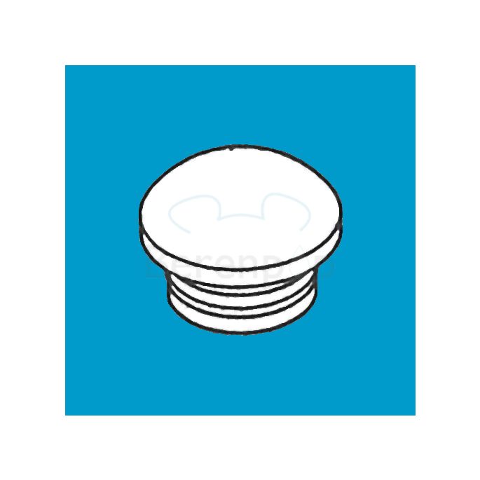 Pressalit A4003000 buffer deksel rond wit