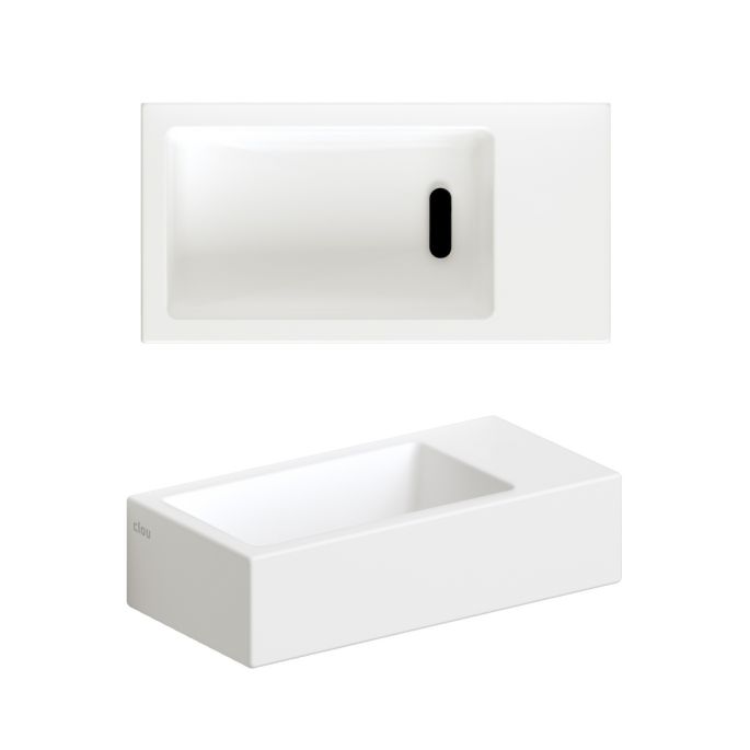 Clou Flush 3 CL0302031 keramiek fontein 36cm mat wit