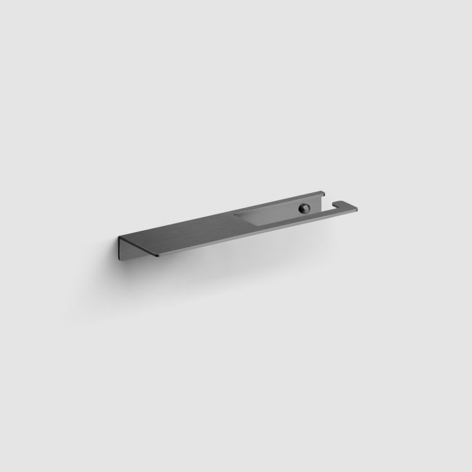 Clou Fold CL/09.04028.84 toiletrolhouder met planchet gunmetal geborsteld PVD