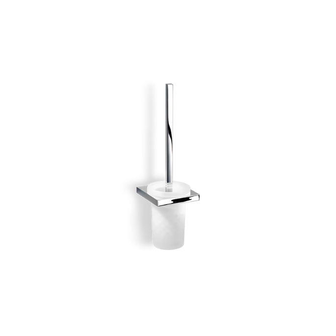 Decor Walther 0654200 DW 94 toiletborstelgarnituur wand gesatineerd glas/ chroom