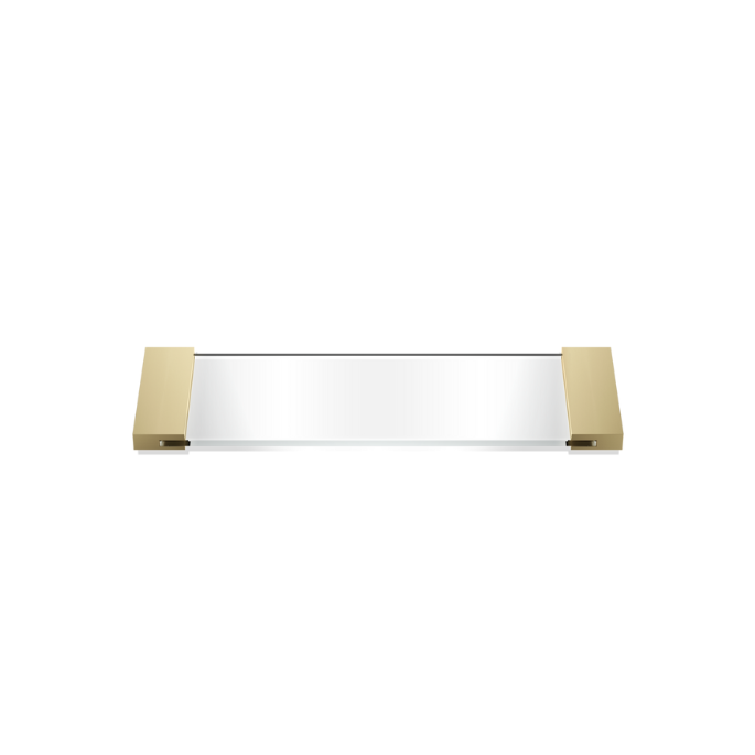 Decor Walther 0848744 TAB 34 schaal/ tray 34x12cm opaalglas/ mat goud