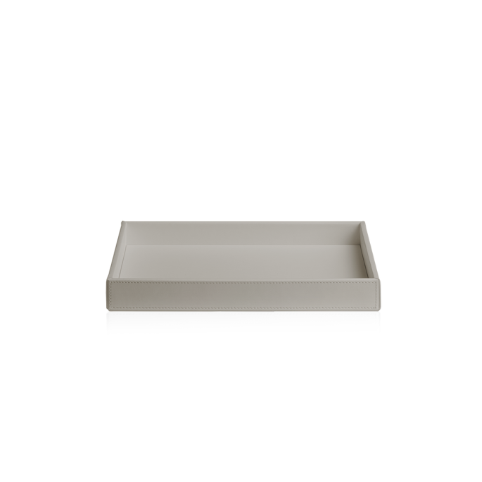 Decor Walther Brownie 0930149 BROWNIE TAB L schaal/ tray kunstleder taupe