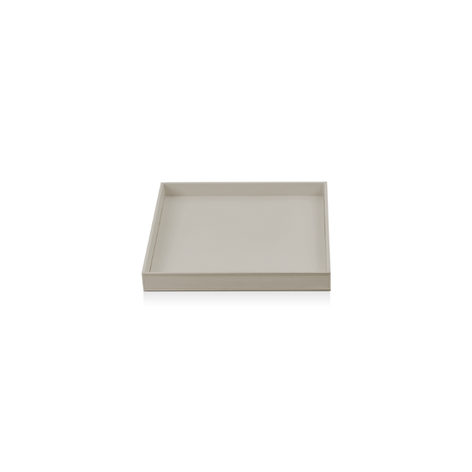 Decor Walther Brownie 0932449 BROWNIE TAB Q schaal/ tray kunstleder taupe