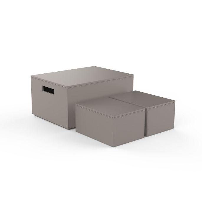 Decor Walther Brownie 0943049 BROWNIE 3BOX set van 3 multi boxen kunstleder taupe
