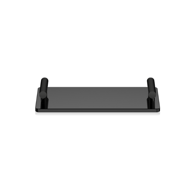 Decor Walther Club 0856160 CLUB TAB schaal/tray zwart glas en mat zwart