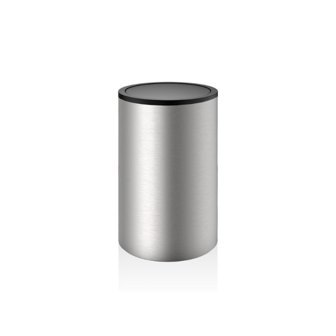 Decor Walther Mikado Tec 0610778 DW 121 wasmand met deksel RVS geborsteld/mat zwart