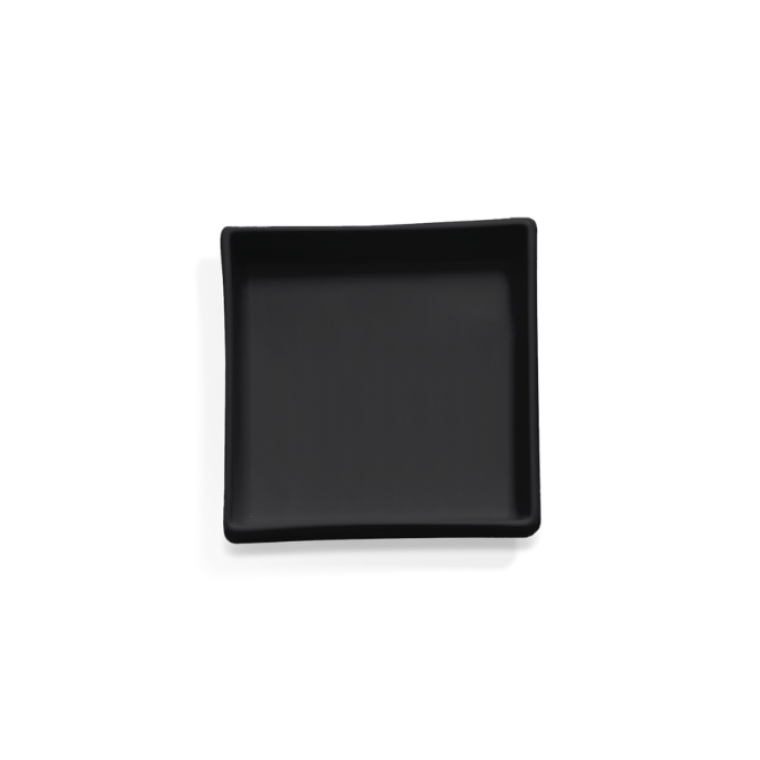 Decor Walther Porcelain 0803960 DW 616 zeepschaal 11x11cm porselein zwart