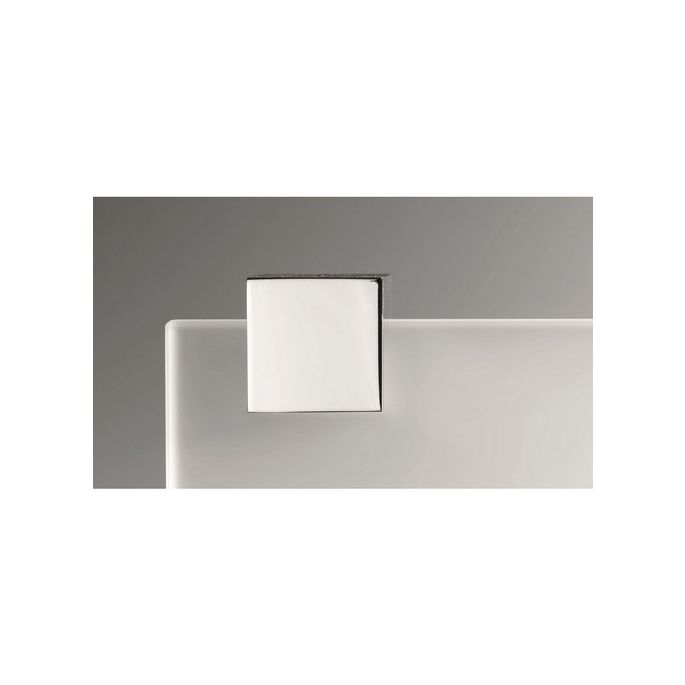 Decor Walther Bloque/ Corner 0561000 CO GLA60 planchet 600mm wit gesatineerd glas/ chroom