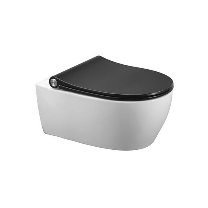 Pressalit Sway D 934001-BL6999 toiletzitting met deksel zwart