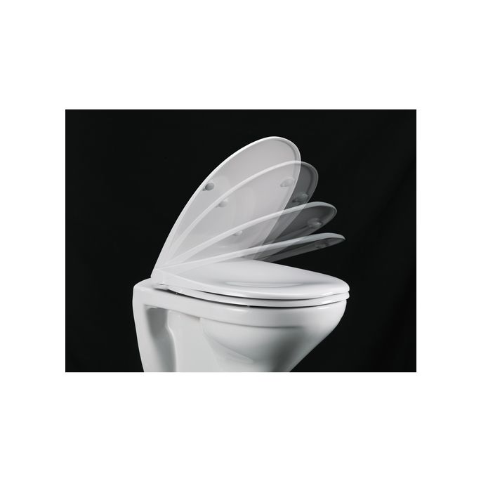 Pressalit Scandinavia PLUS 758001-D05999 toiletzitting met deksel zwart