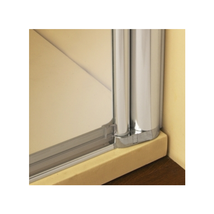 PDPlan Cristal C1006 set lekstrippen 71.6 cm inclusief 4 hoekjes voor kwartronde douche 100x100cm