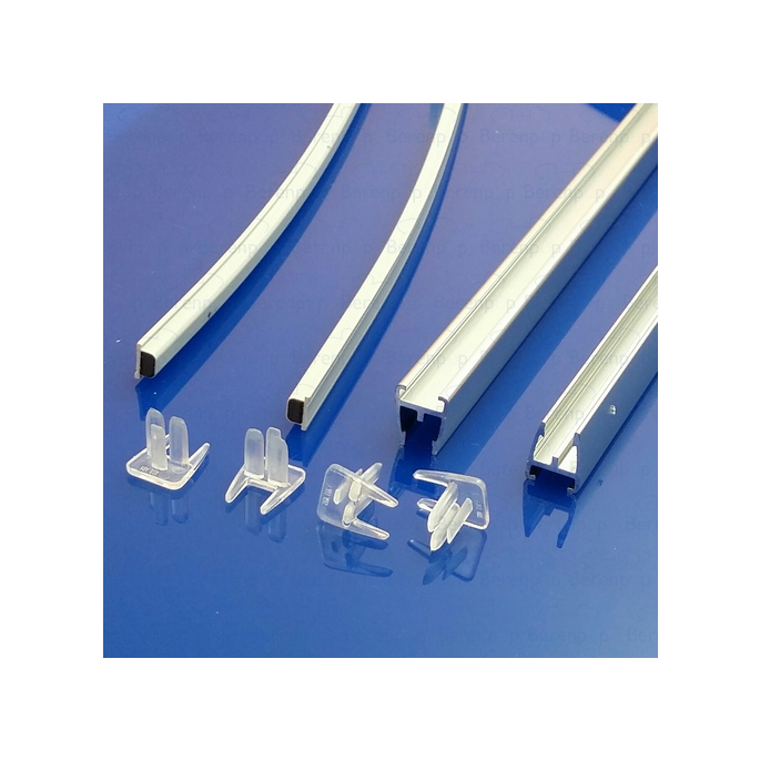 Koralle Vision-A S8L43323 aluminium magneetstrips (excl. kunststof strips) voor kwartrond of vijfhoek *niet meer leverbaar*