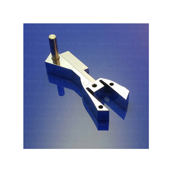 PDPlan Labyrinth scharniervoet rechts (zonder glasbevestiging) chroom *niet meer leverbaar*