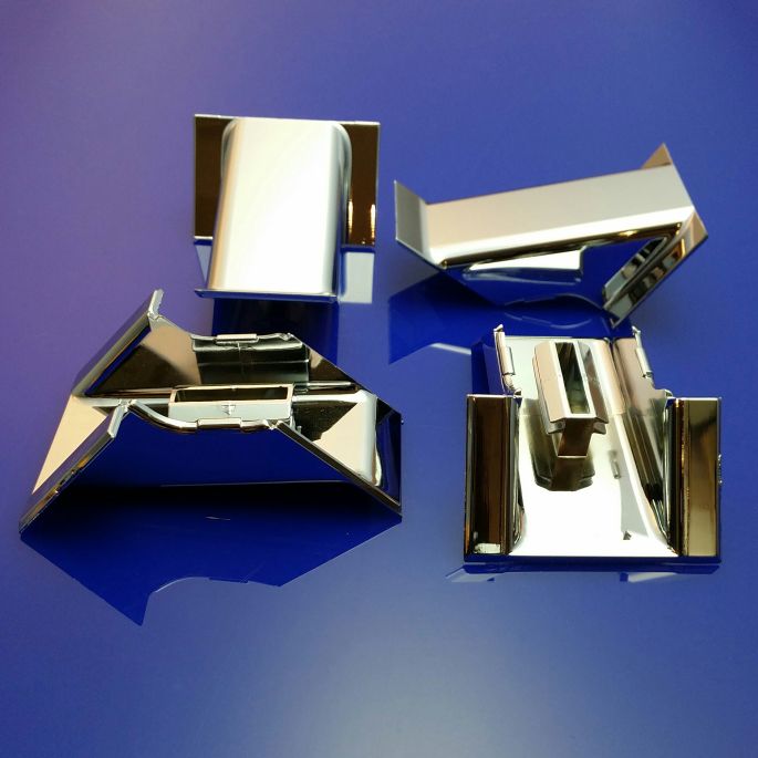 Koralle Facette S8KOR00E220L42079 ( 2537358 ) set afdekkappen (4 stuks) voor scharnieren chroom