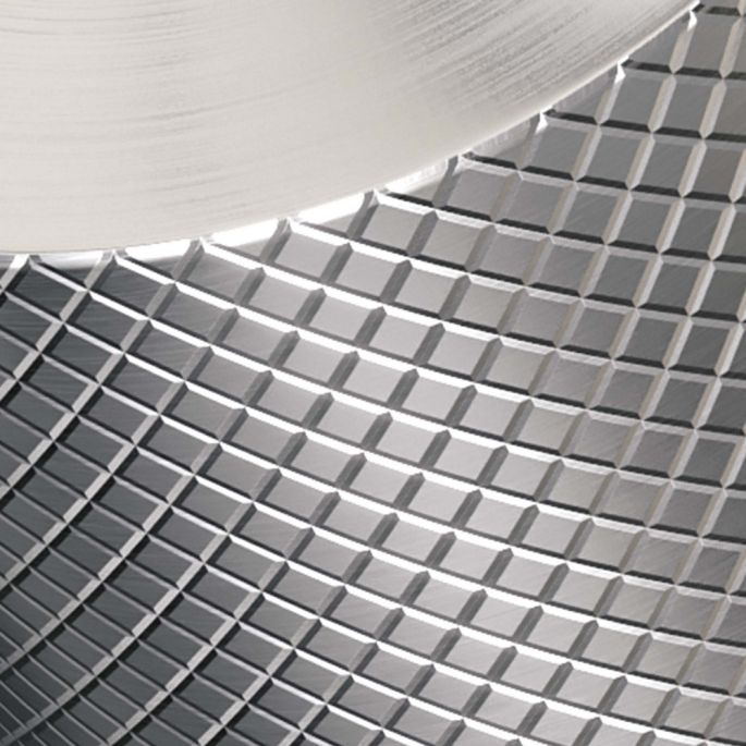 Brauer Carving 5-NG-002-HD6 verhoogde opbouw wastafelmengkraan model A RVS geborsteld PVD