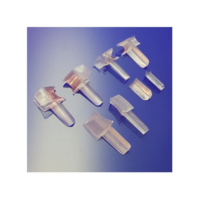 San4U ProfileDay DS111006 - SW1006 kwartrond helder doucheprofiel 3 flapjes 100cm - 6mm