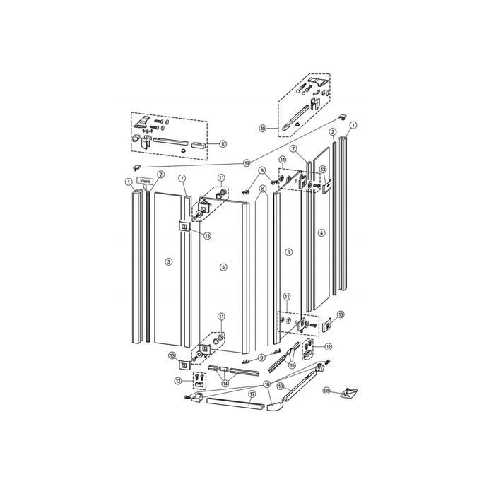 Huppe 1002, 054923 afvoerprofiel rechts