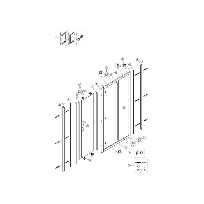 Huppe Alpha 2 - Classics 2 - X1 Flex, 042622 set wieltjes, boven/onder, 4 stuks