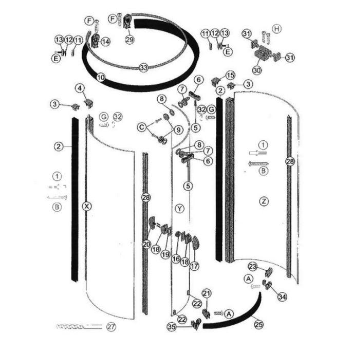 Koralle Orbis Plus L41944 ( 2537278 ) compleet strippenset
