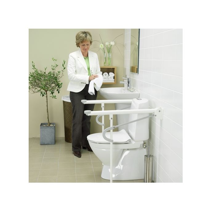 Etac Optima L 80303006 opklapbare toiletbeugel 73,5 cm wit