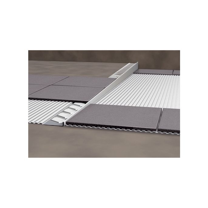 Blanke Aqua Keil 754280B125L (8485) afschotprofiel douchevloer 980x12,5x24 links RVS geborsteld