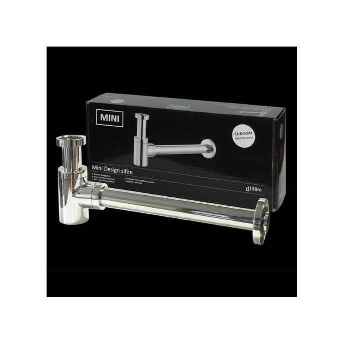 San4U 2512035 One Pack Mini-Block (links) fonteinset wit keramiek/ chroom