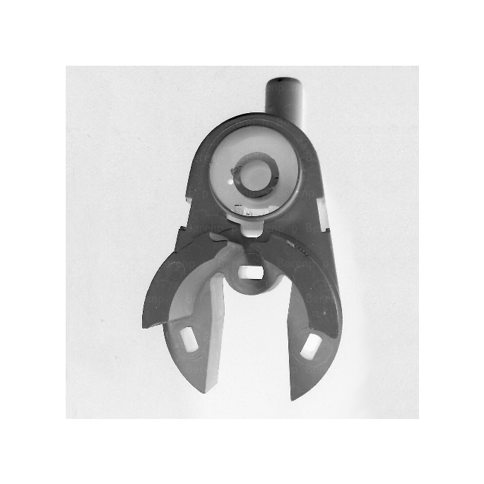 PDPlan Cristal scharniervoet (zonder tubobus) links, chroom *niet meer leverbaar*