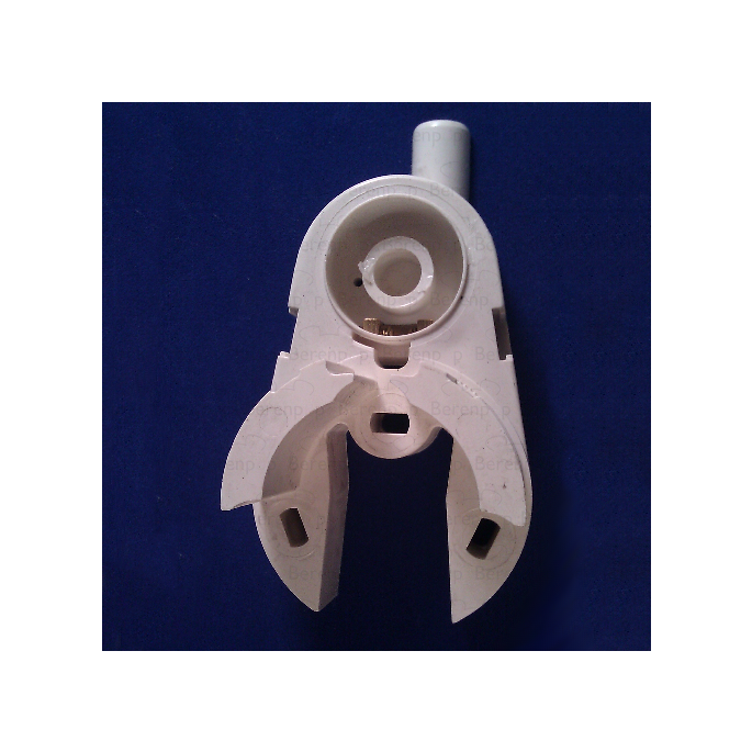 PDPlan Cristal scharniervoet (zonder tubobus) links, wit *niet meer leverbaar*