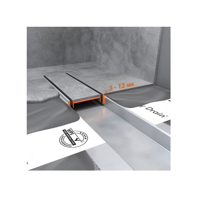 Easy Drain Compact 50 TAF Low EDM1TAFLZ80050 douchegoot 80cm zijuitloop