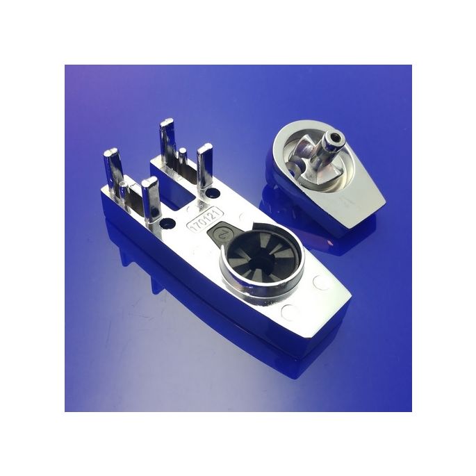 HSK E54080-41 draailagers voor douchedeur, boven/onder, chroom