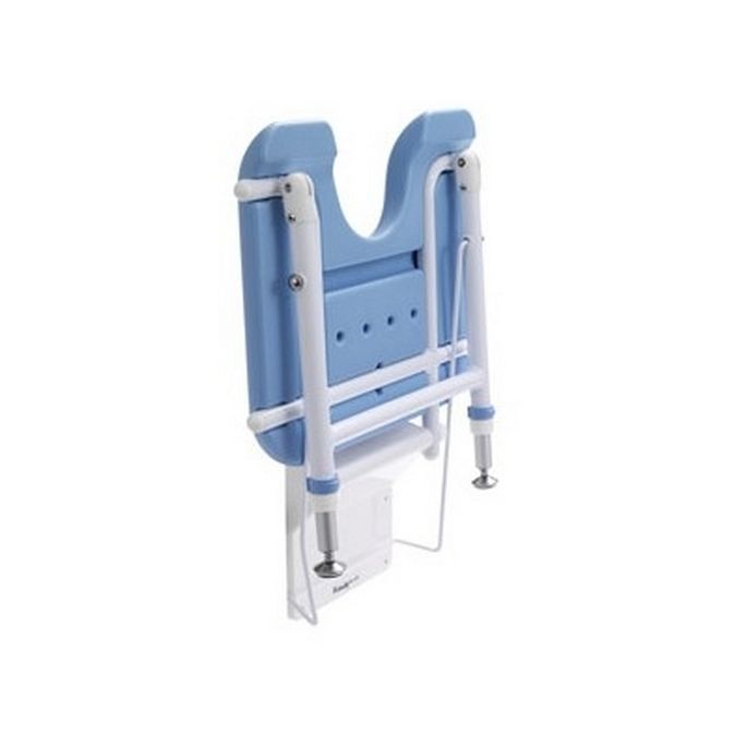 Handicare 12226 douchezitting met hulppoot wit/ blauw