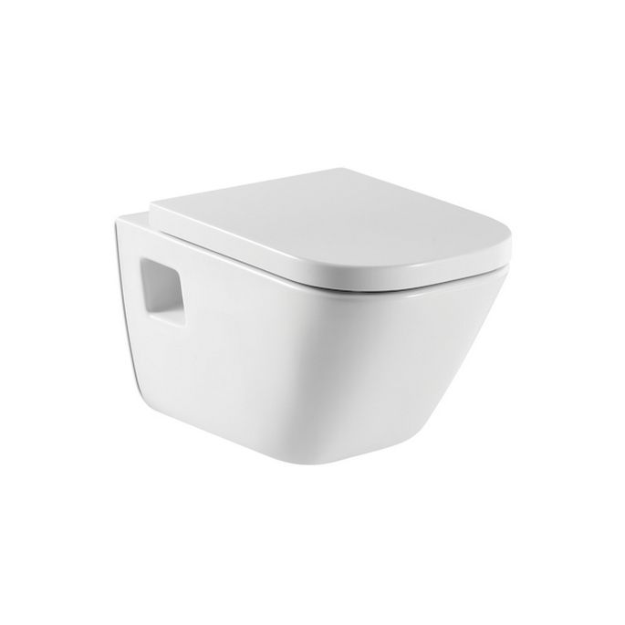 Roca The Gap A801470004 toiletzitting met deksel wit *niet meer leverbaar*