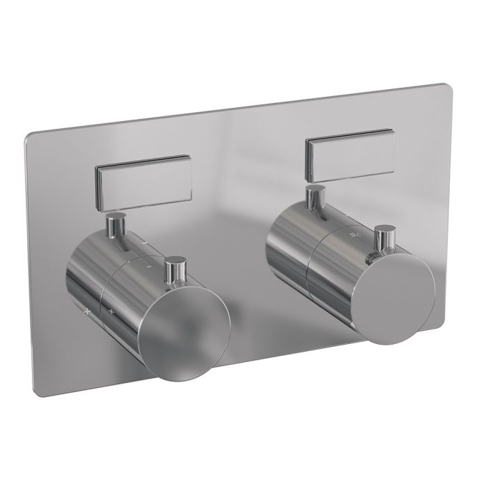 Brauer Edition 5-CE-209 thermostatische inbouw badkraan met drukknoppen SET 04 chroom