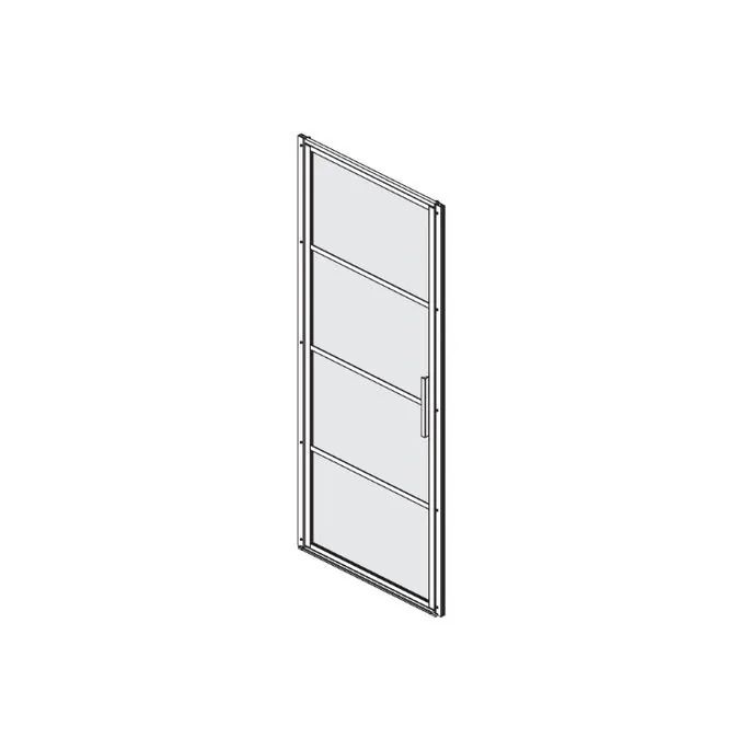 Sealskin Soho SOHO/SW/90/HRZLKSTRP/KF horizontale lekstrip 812mm zwart (korte flap)