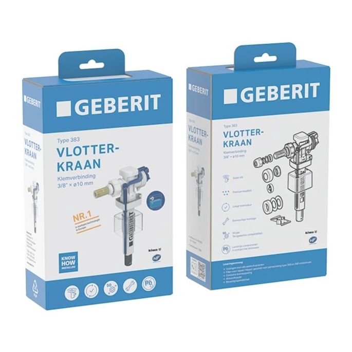 Geberit 240.714.00.5 Type 383 vlotterkraan 3/8