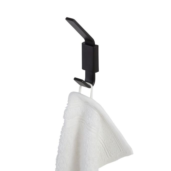 Geesa Frame 918415-06 handdoekhaak dubbel zwart