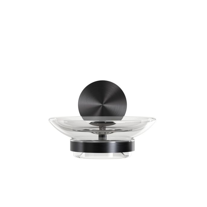 Geesa Opal Brushed Metal Black 917203-09 zeephouder zwart metaal geborsteld