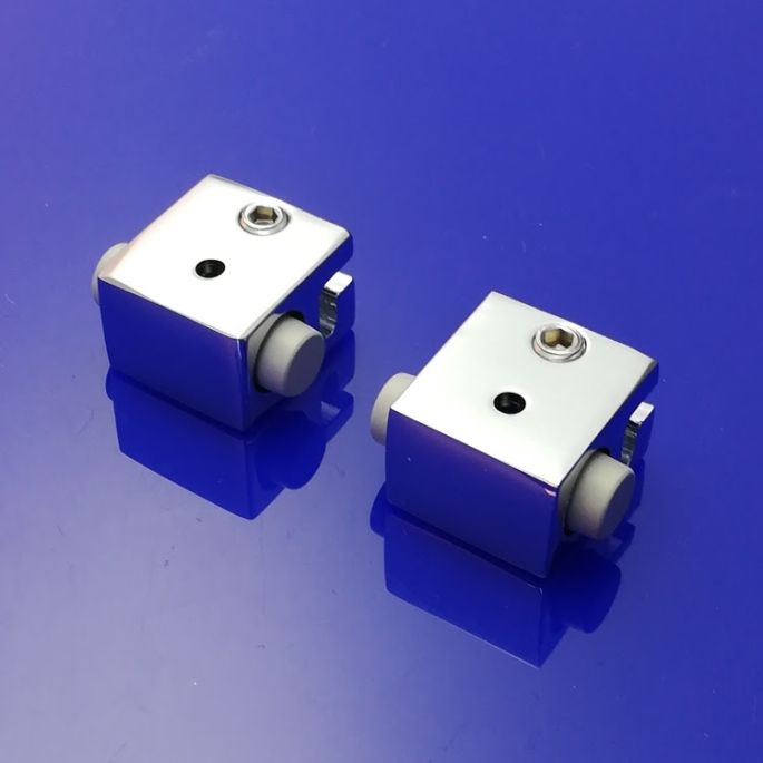 HSK E57225-2 demper chroom (set van 2)