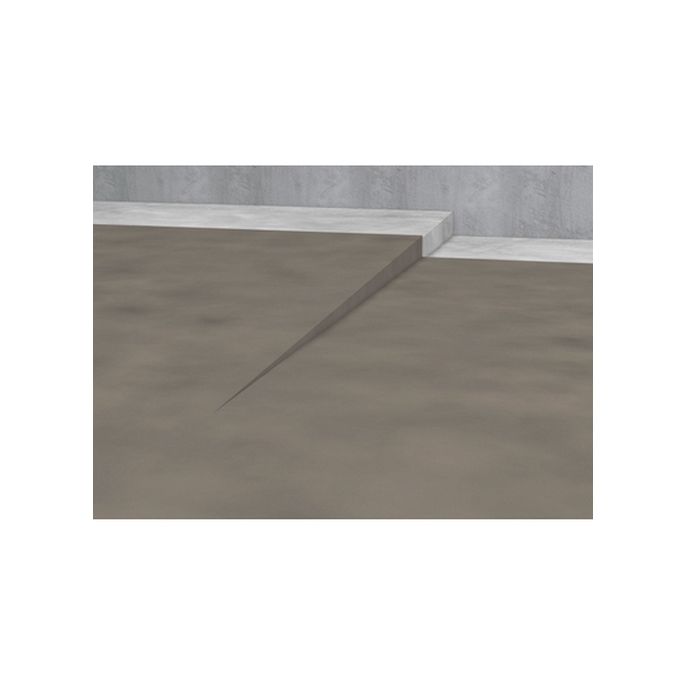 Blanke Aqua Keil 7542840125L afschotprofiel douchevloer 980x12,5x24 links RVS verchroomd