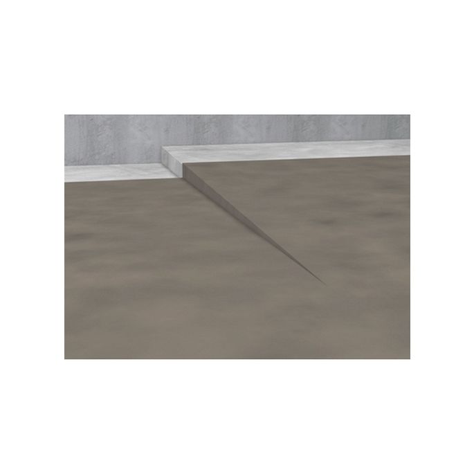 Blanke Aqua Keil 7552856080R afschotprofiel douchevloer 1480x8x32 rechts mat zwart