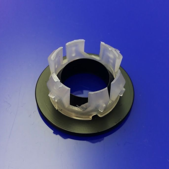 San4U 2501780 overlooprozet diameter 30mm messing mat zwart