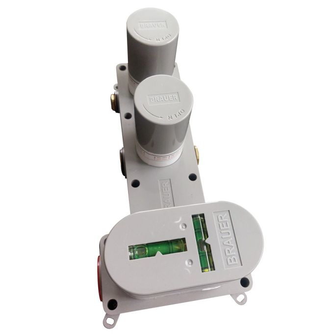 Brauer Carving 5-NG-119 thermostatische inbouw regendouche SET 23 RVS geborsteld PVD