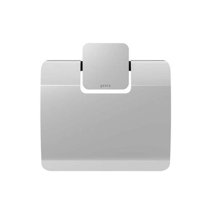 Geesa Topaz Chrome 917908-02-A toiletrolhouder met klep chroom