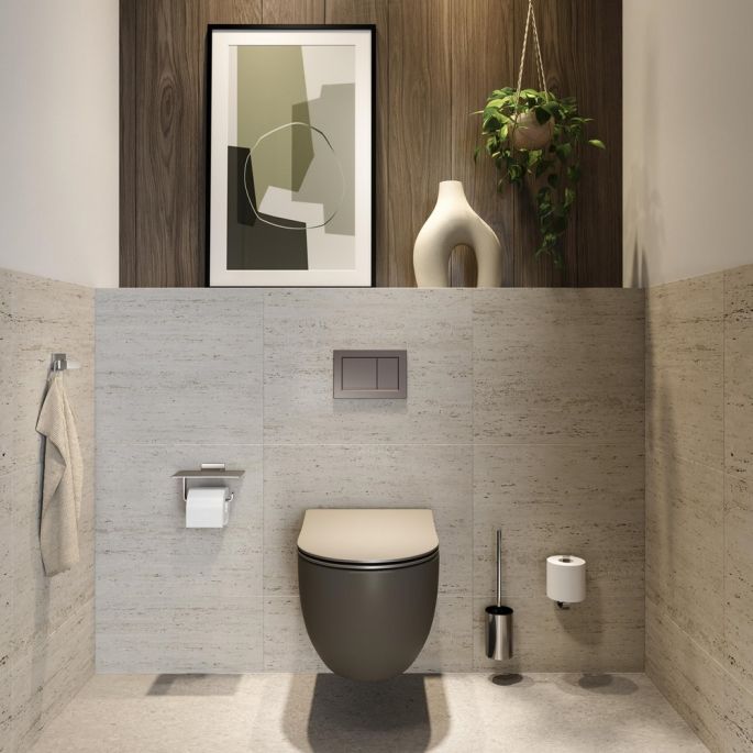 Geesa Craft 911511-02 toiletborstel met houder muurbevestiging chroom