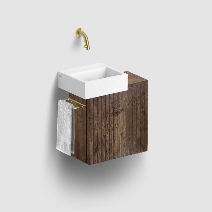 Clou Verti CL07106603664 bovenblad, t.b.v. fonteinonderkast, donker eiken