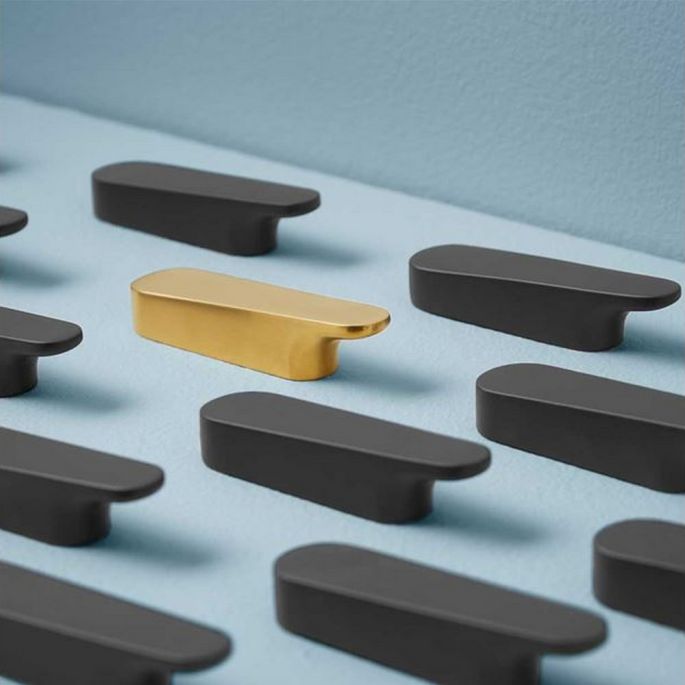 Pressalit Style PR40100 handdoekhaak mat zwart (2 stuks)