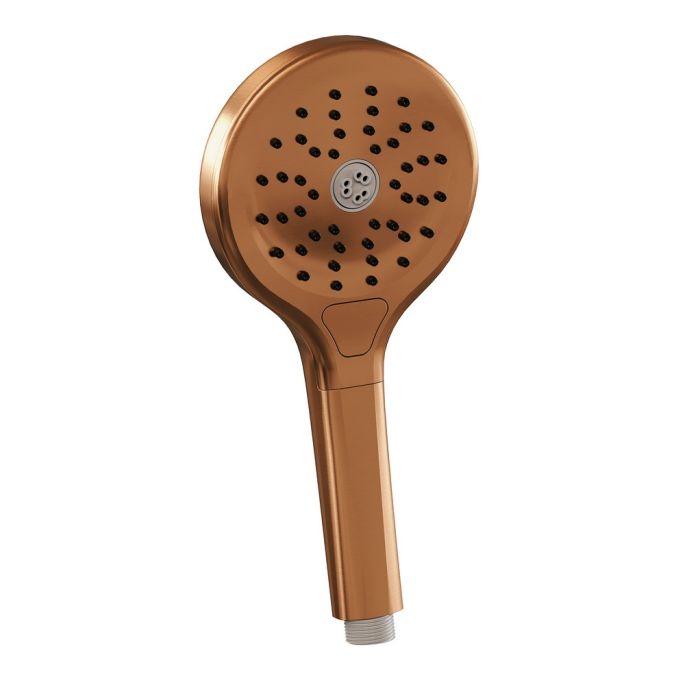 Brauer Carving 5-GK-204 thermostatische inbouw regendouche met drukknoppen SET 69 koper geborsteld PVD